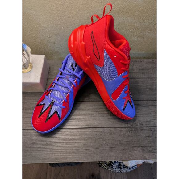 Puma Scoot Zeros Pred Men's Basketball Dark Amethyst/Red 310354-01 Size 13 - Picture 4 of 8